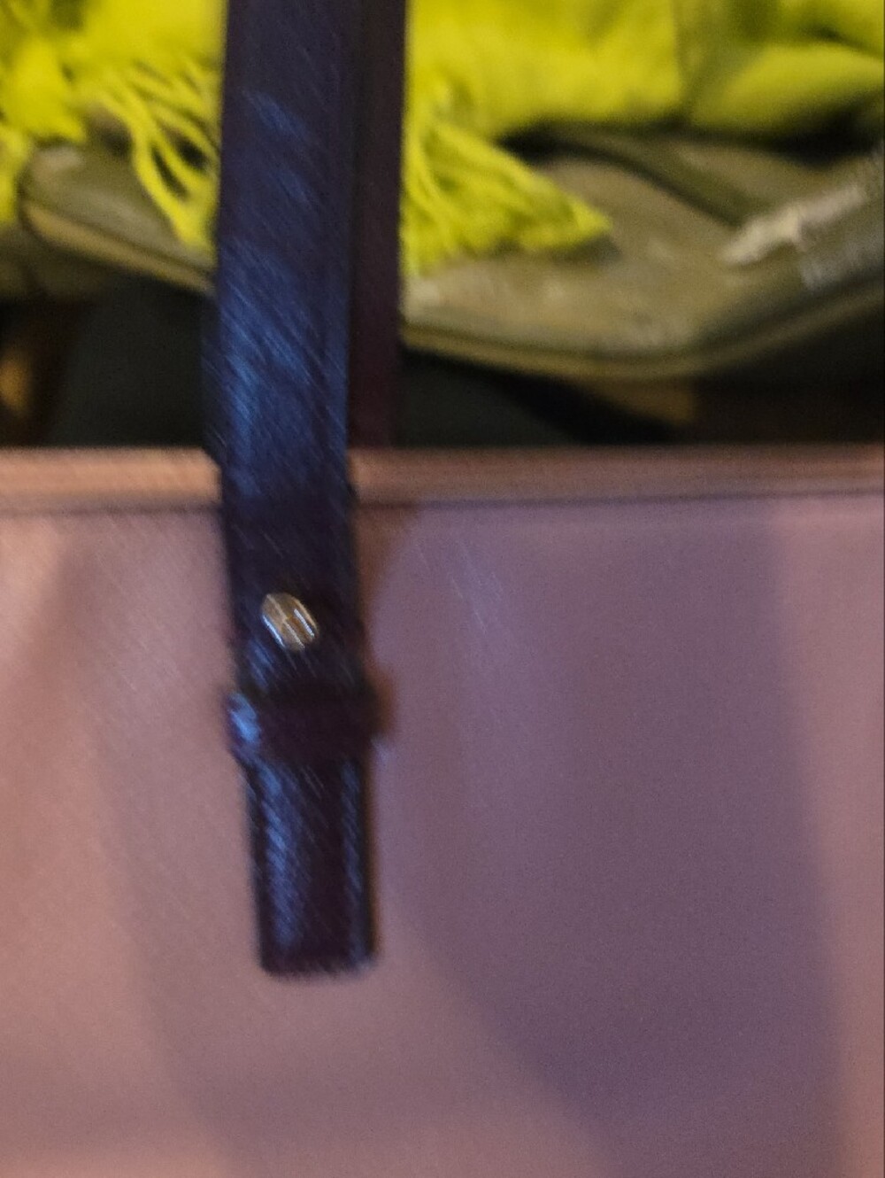 kate spade Two-Tone Pink and Purple Leather Tote - Picture 7 of 8